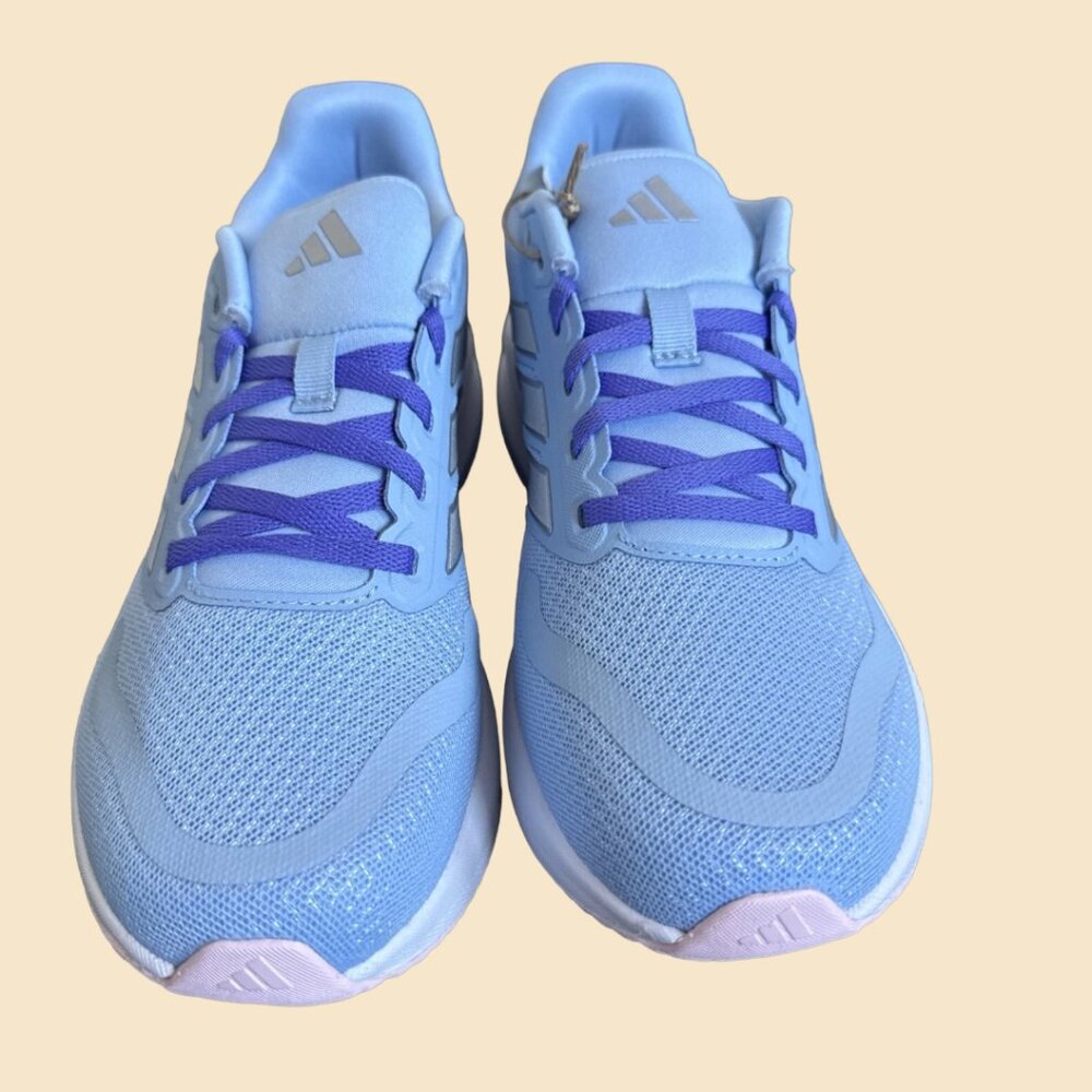 ADIDAS Women's Run Falcon 5 Running Shoes, CLEAR SKY, Size 6 - Picture 4 of 8